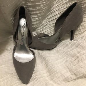 Grey Christian siriano heels